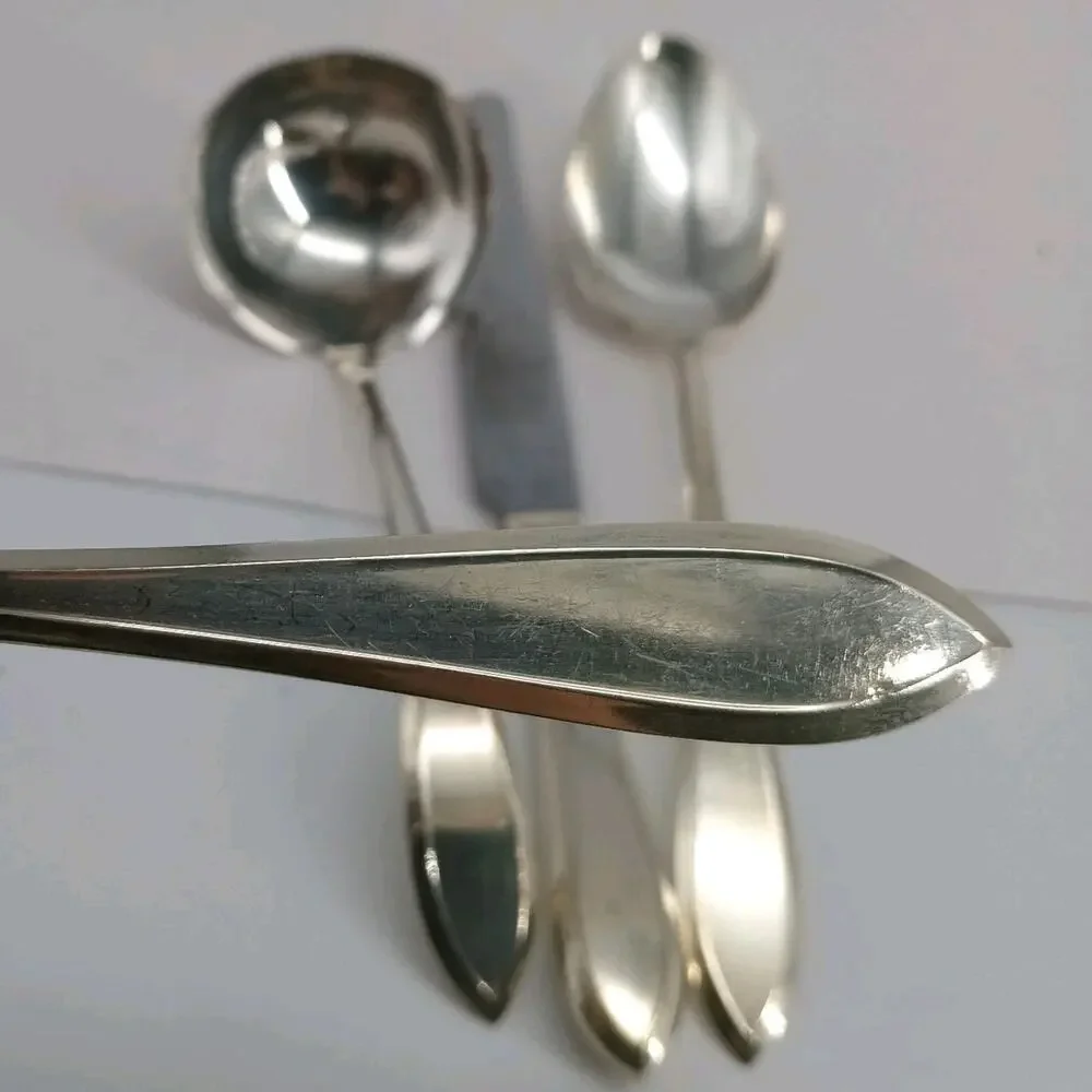 4X Serving 1914 Patrician Silverplate Flatware COMMUNITY Ladle Spoon Oneida